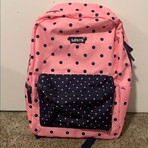 Levi’s Pink polka dot bookbag